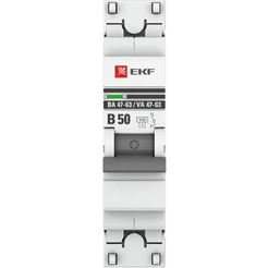 Выключатель автоматический EKF PROxima ВА 47-63 1P 50А (В) 4,5kA