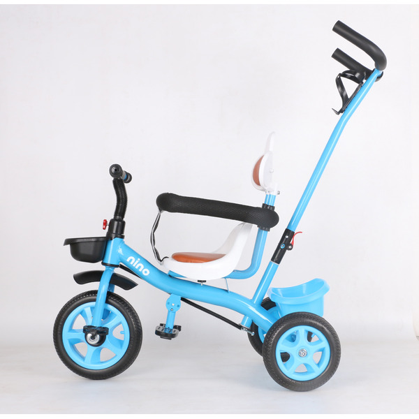 Трехколесный велосипед с ручкой NINO K98 (синий)