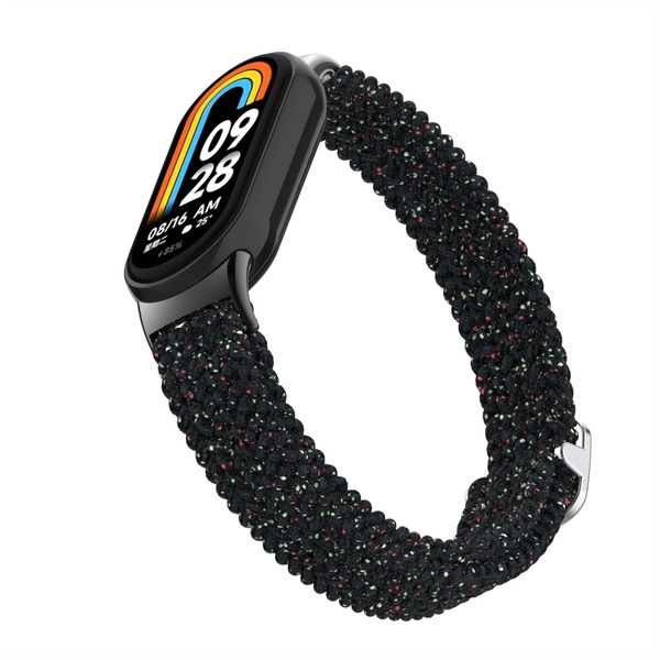 Ремешок Bingo Braided для Xiaomi Mi Band 8 Черный в крапинку