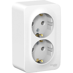 Розетка двойная Systeme Electric BLANCA BLNRA010211