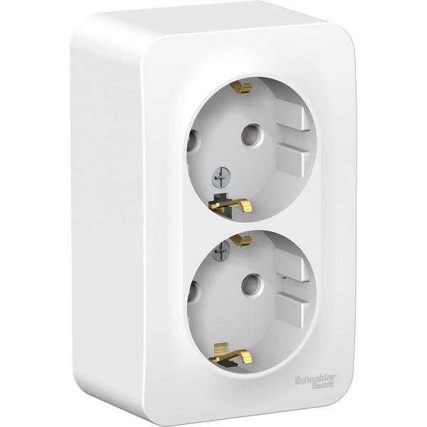 Розетка двойная Systeme Electric BLANCA BLNRA010211