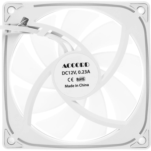 Вентилятор для корпуса Accord ACC-YH12 ARGB WHITE