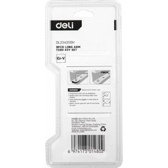 Набор Г-образных ключей Deli DL234209H (9шт)