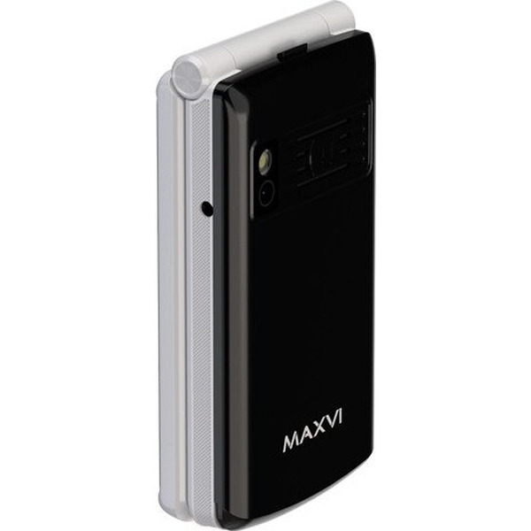 Кнопочный телефон Maxvi E28 + ЗУ WC-112 (черный)