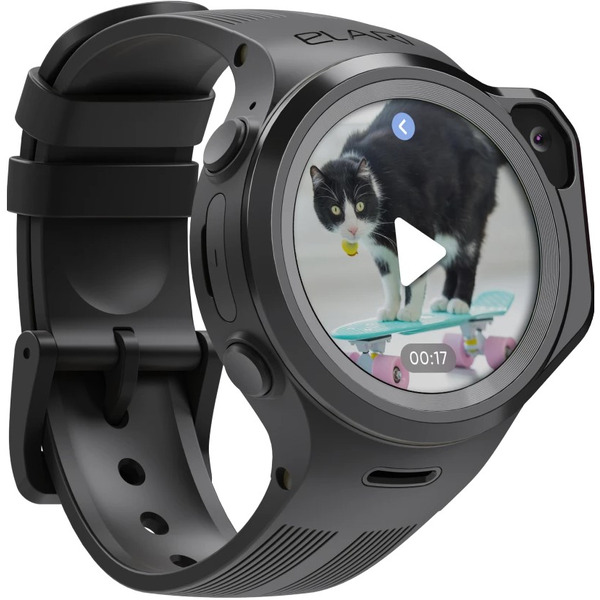 Детские умные часы Elari KidPhone 4GR M (черный)