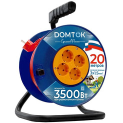 Удлинитель на катушке DOMTOK U2449