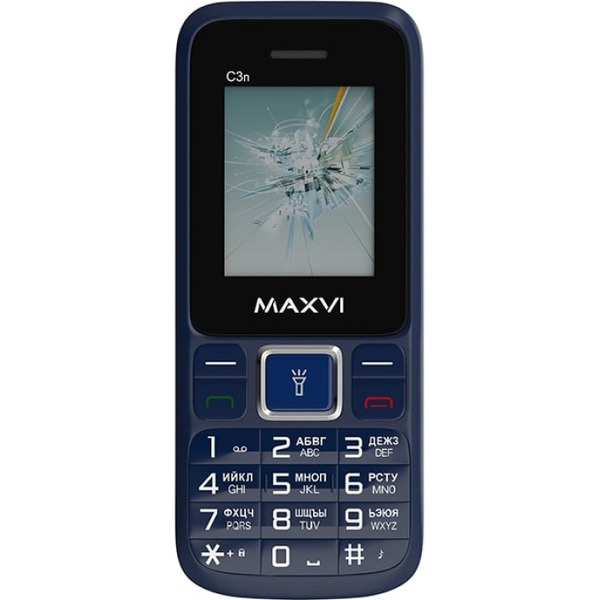 Мобильный телефон Maxvi C3n (маренго)