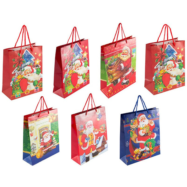 Пакет подарочный Волшебная страна "Праздничное настроение" размер М 007778