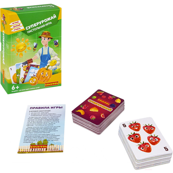 Настольная игра Bondibon Суперурожай! Играй. Думай. Учись ВВ5984