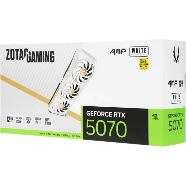 Видеокарта ZOTAC Gaming GeForce RTX 5070 AMP White Edition ZT-B50700FQ-10P