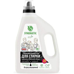 Гель для стирки Synergetic Black Protect биоразлагаемый 1.5 л