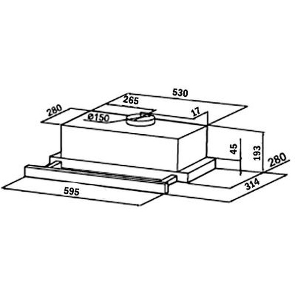 Кухонная вытяжка Weissgauff TEL 06 TC IX