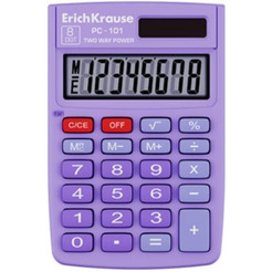 Калькулятор Erich Krause PC-101 62006 (фиолетовый)