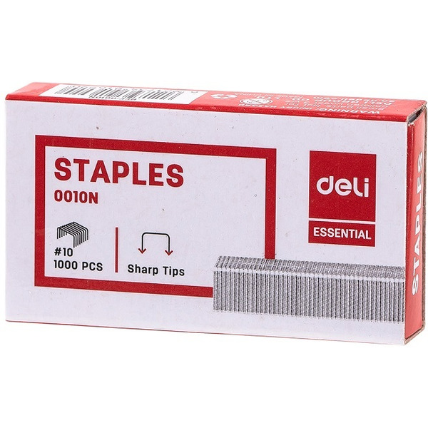 Скобы DELI для степлера № 10 0010 (1000шт)