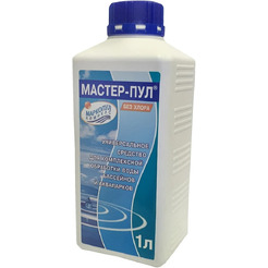 Химия для бассейна Маркопул Кемиклс МАСТЕР-ПУЛ флакон 1л (4 в 1: коагулянт, дезинфицирующее средство, для борьбы с водорослями, для смягчения воды)