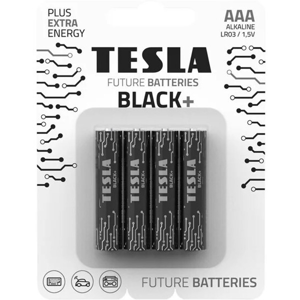 Батарейка Tesla Batteries Black+ AAA 4 шт