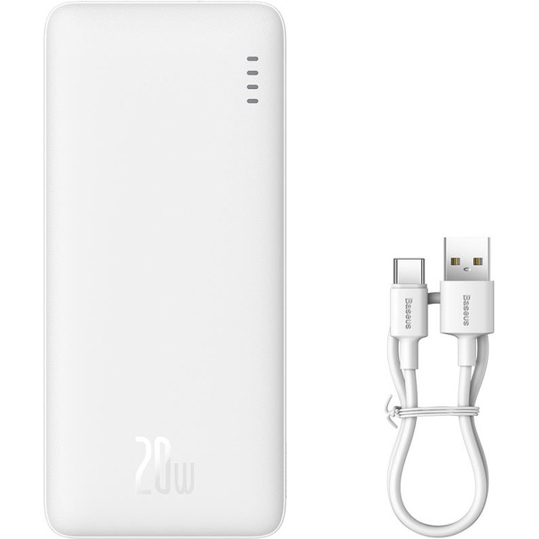 Внешний аккумулятор Baseus Airpow Fast Charge Power Bank 20W 10000mAh (белый)