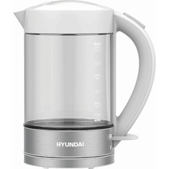 Электрический чайник Hyundai HYK-G9990 (белый/серебристый)