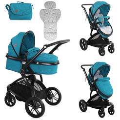 Детская коляска LORELLI Lumina 3в1 Dark Blue