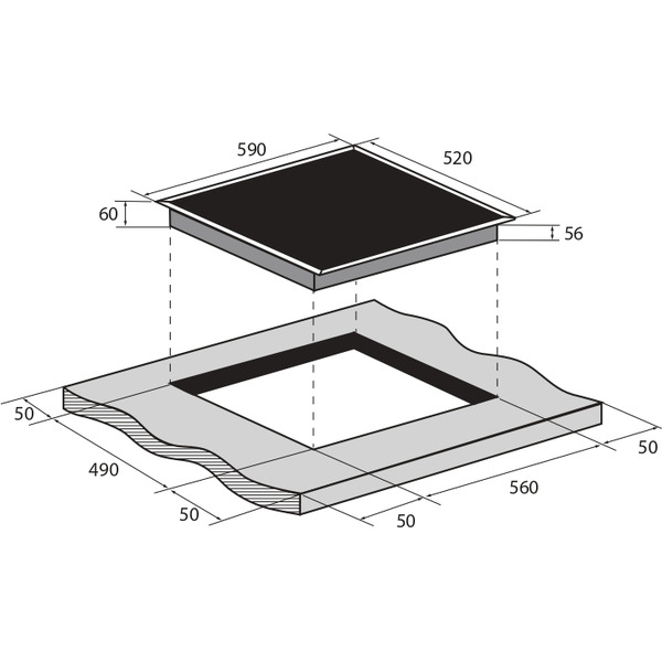 Варочная панель ZUGEL ZIH604W