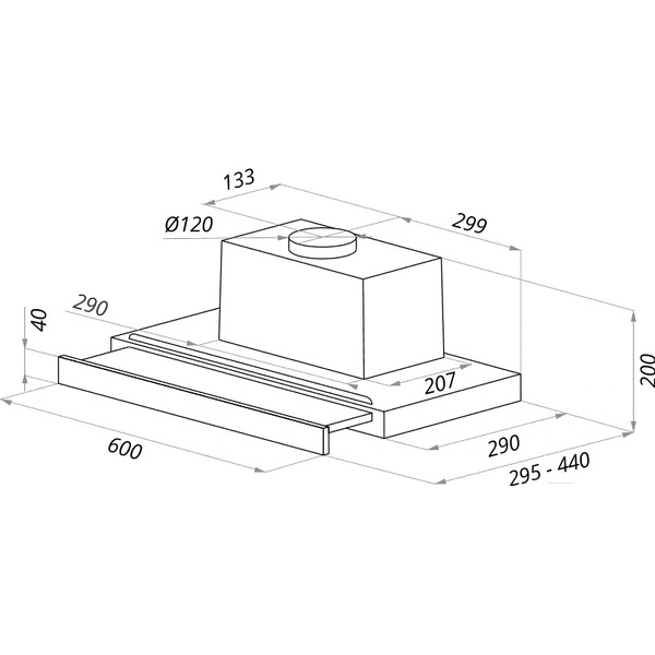 Вытяжка MAUNFELD Ouse Touch 60 (белый)