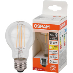 Лампа светодиодная филаментная OSRAM A100 7,5W 3000K E27