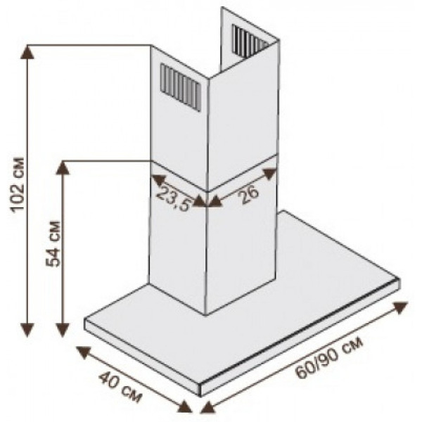 Вытяжка CIARKO Izva 60 White