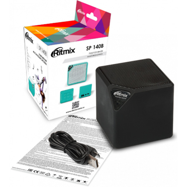 Портативная аудиосистема RITMIX SP-140B, black