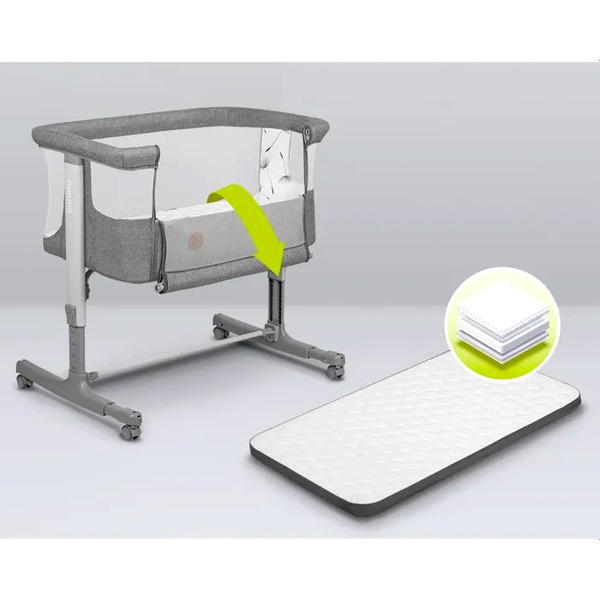 Детская кроватка Lionelo Aurora (Grey Concrete)