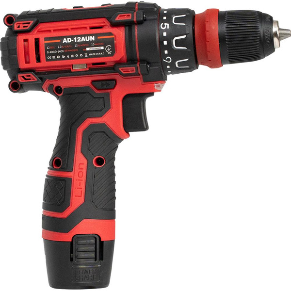 Дрель-шуруповерт Edon AD-12AUN (с 2-мя АКБ, кейс)