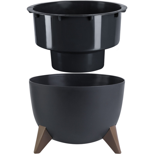 Кашпо La Decoro Грация КШ-4190 (антрацит)