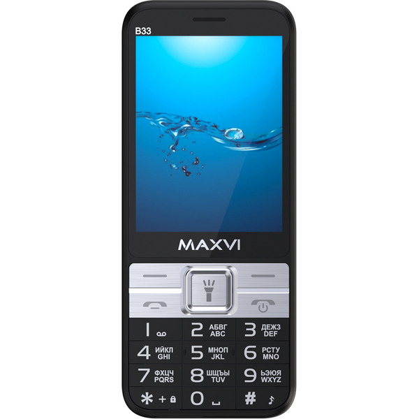 Мобильный телефон Maxvi B33 (черный)