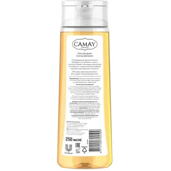 Гель для душа CAMAY Динамик 250 мл