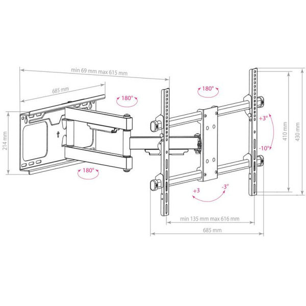 Кронштейн для телевизора Arm Media PARAMOUNT-60