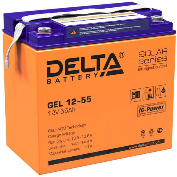 Аккумуляторная батарея DELTA GEL 12-55