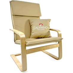 Кресло-качалка Calviano Soft 1 (светло-бежевый PU)