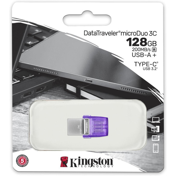 USB Flash Kingston DataTraveler MicroDuo 3C 128GB (DTDUO3CG3/128GB)