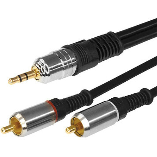 Кабель REXANT 3.5 мм - 2RCA 5м 17-4225