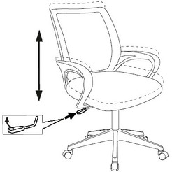 Кресло Бюрократ CH-695NLT (красный TW-35N/черный TW-11)