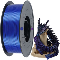 Пластик Kingroon PLA Tri-Silk 1.75мм NSC026 (1кг, Black-Blue-Purple)