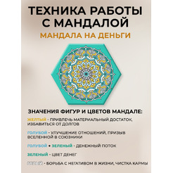 Картина по номерам Флюид Мандала на деньги 37x32 VFH0004