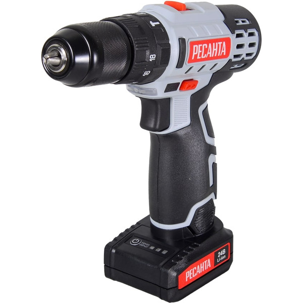 Дрель-шуруповерт Ресанта  ДА-24-2ЛК-У (75/14/8)