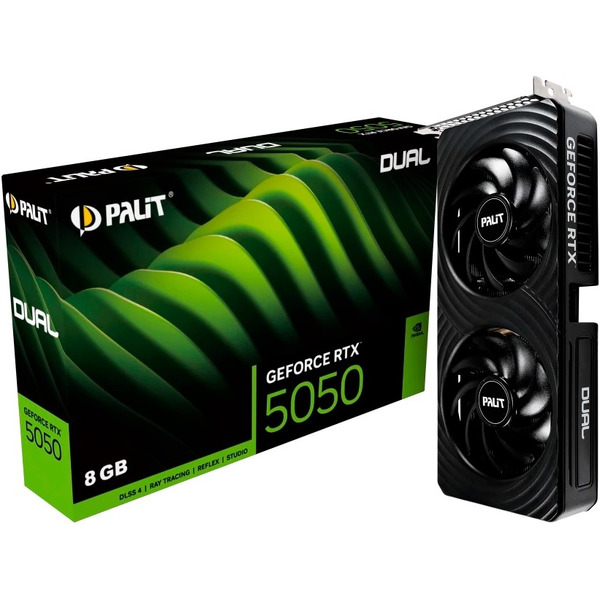 Видеокарта Palit GeForce RTX 5050 Dual NE65050019P1-GB2070D