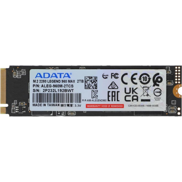Накопитель SSD A-Data ALEG-960M-2TCS
