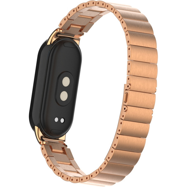 Ремешок Bingo Stainless Strips для XIAOMI Mi Band 8 (розовое золото)