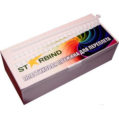 Пластиковые пружины для переплета STARBIND 28 мм белые 50шт./ BP28WtSB