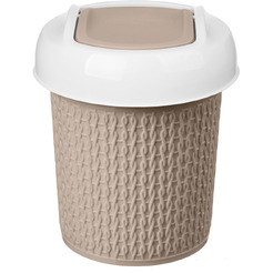 Контейнер для мусора IDILAND Velvet 221301727/01 (бежевый)