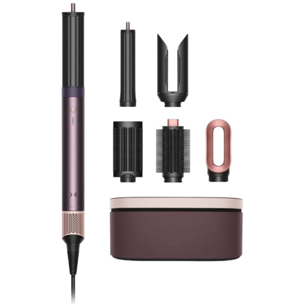 Фен-стайлер Dyson Coanda HS09 Airwrap Complete Long (сливовый) + переходник Red Line BS-01 16A