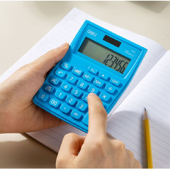 Калькулятор Deli E1122/BLUE