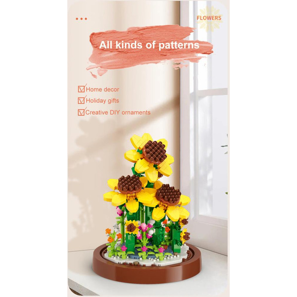 Игрушка конструктор MOYU Подсолнух MY97105
